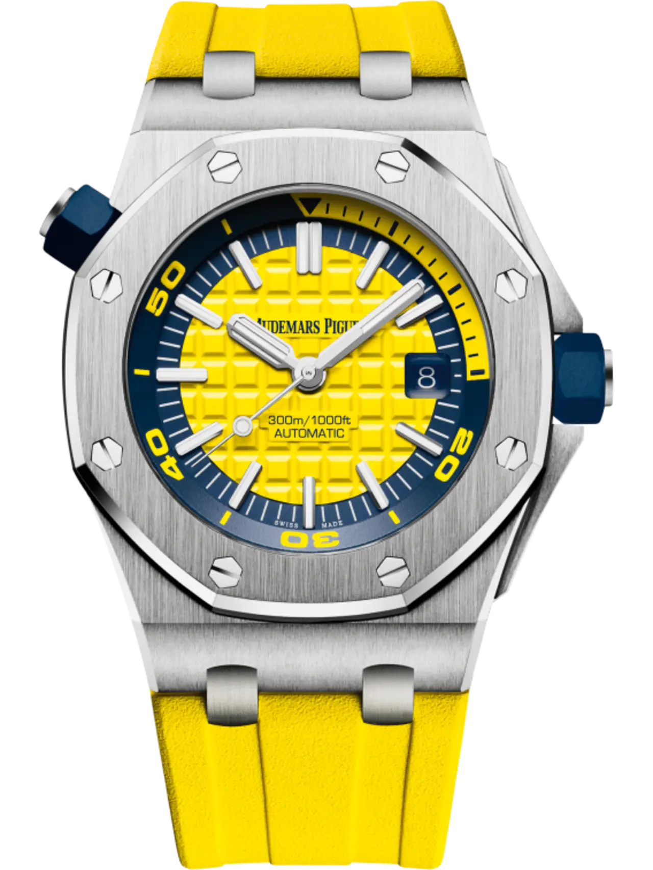 03c9f8c96f30ed8cc55eec199a19766e2bade2996c06bd51a7ace2893028212f A&P OFFSHORE DIVER Yellow Dial 42mm - Image 1