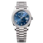Rolex Day-Date 40mm 228349RBR-0005 Bright Blue Dial President Bracelet