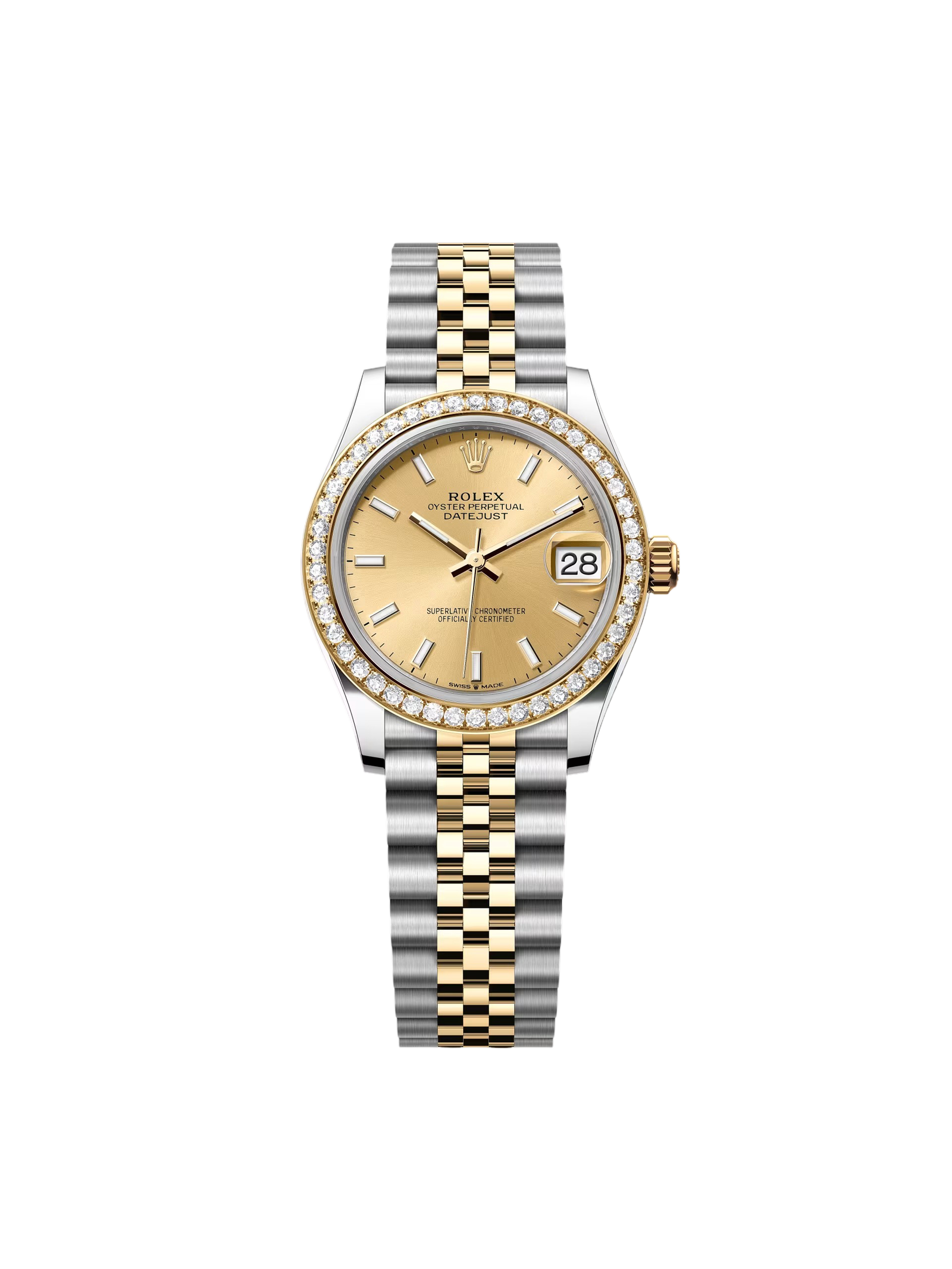 051a27325fb5c3d178879d3d7ff63dfbd61cba09cfd9d7fdc0adaa9a6cf90360 Rolex Datejust m278383-0013/0014 31mm Champagne Dial Oyster Bracelet - Image 1
