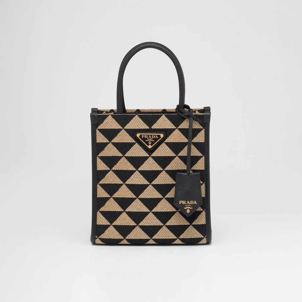 088af9cbde0a12871cc91c081b648962 Symbole embroidered fabric mini bag - Image 1