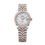 Rolex Datejust m278381-0025/0026 Mother-of-Pearl Diamond 31mm Dial Diamond-Set Bezel and Oyster Bracelet Watch