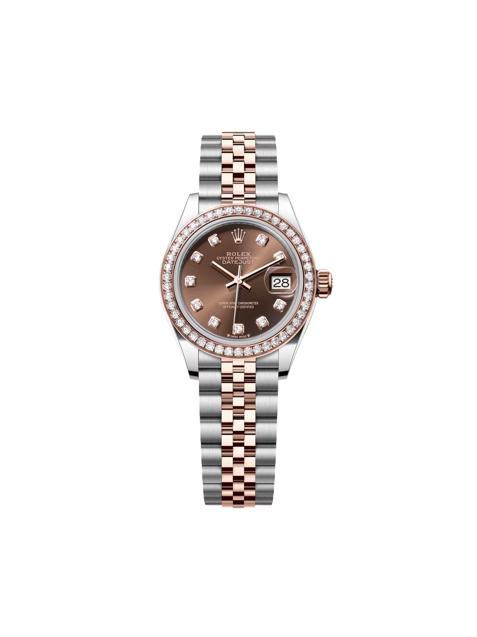 17a17b47ecf4871dee7c002bcd27e72caa5f25ee0849fcccf2192806ac4c09a7 Rolex Lady-Datejust 31mm 279381RBR Chocolate Diamond Dial Oyster Bracelet - Image 1