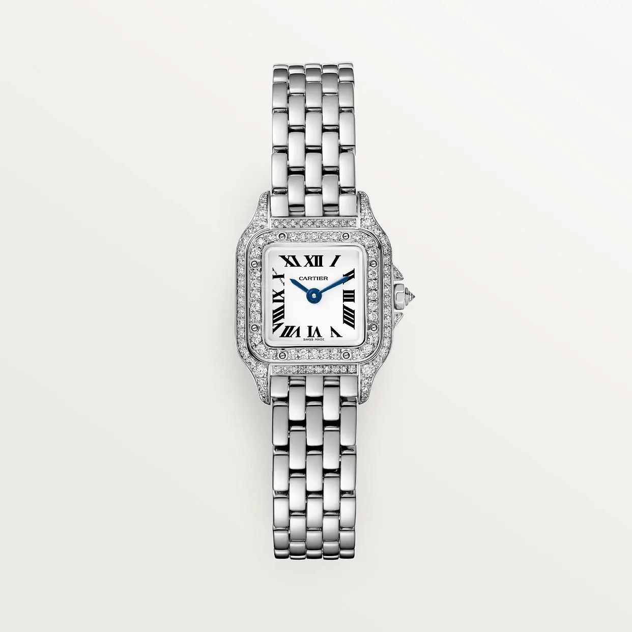 2213874c422b98084ee0e76929e5521a19686e4d60efabc70f079337b5f04cda Cartier PANTHERE Mini Model White Gold Diamond WJPN0046 - Image 1