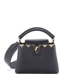 Capucines Bag Leather with Embellished Detail Mini