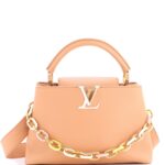Capucines Resin Chain Bag Leather MM