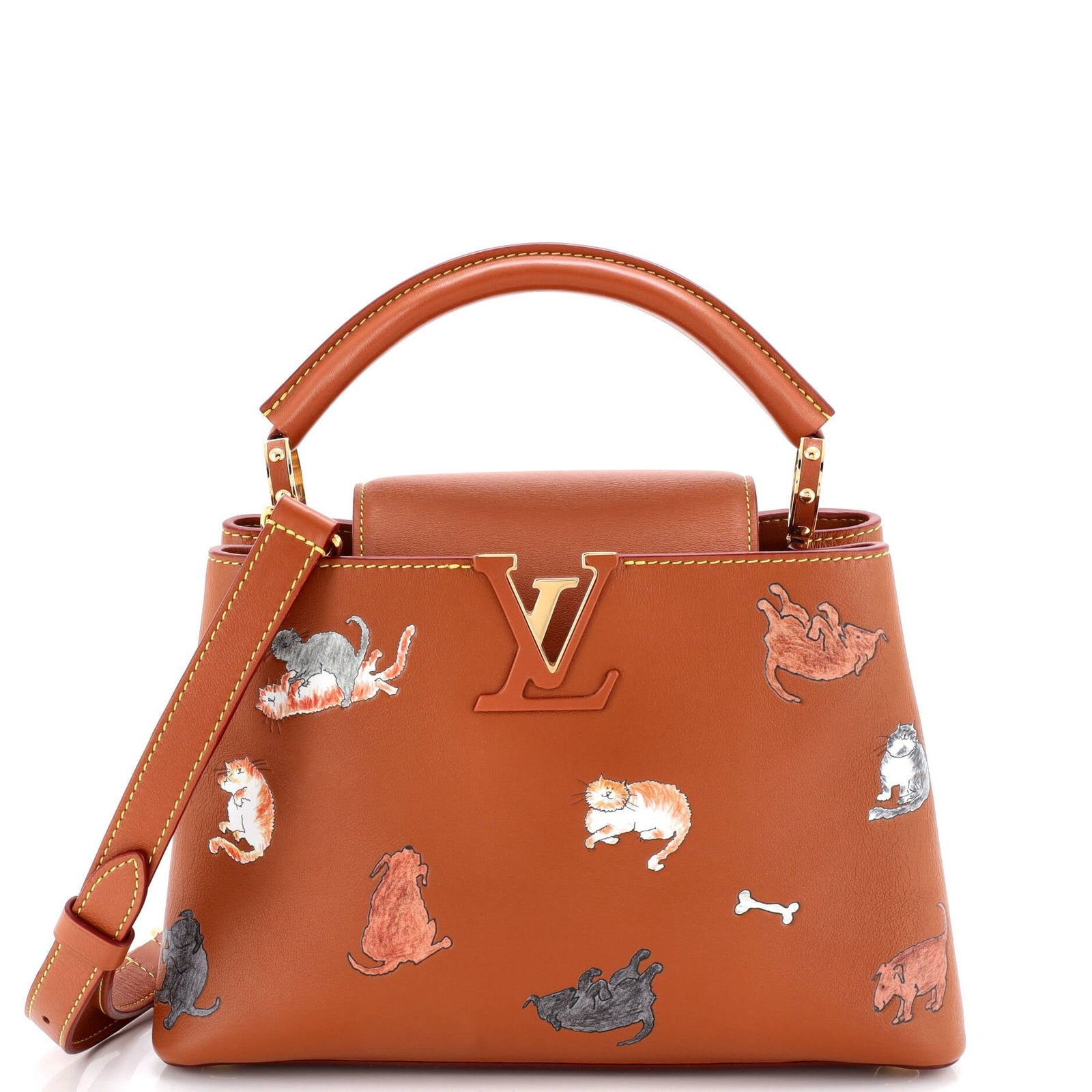382745-32-20Louis-20Vuitton-20Capucines-20Bag-20Limited-20Edition-20Grace-20Coddington-20Catogram-20Calfskin-20BB-2D-0002 Capucines Bag Limited Edition Grace Coddington Catogram Calfskin BB - Image 1