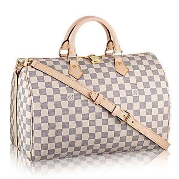 4017b6c33848c9b58c17f7d3ee9a60cd Damier Azur Canvas Speedy Bandouliere 35 N41372 - Image 1