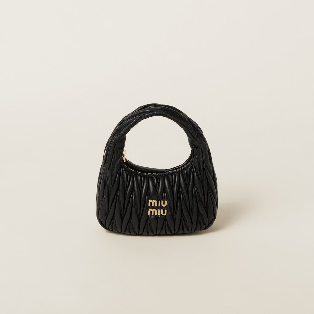 53ae05dd7ce6eefd1d7ce6819630f82f Wander matelass¨¦ nappa leather hobo bag - Image 1