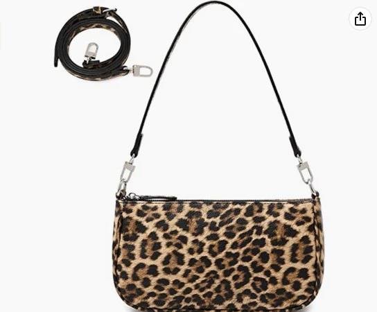 56021e55219280f8f4cf7ca4f3d1d31e25080194 Large Leopard Women Small Shoulder Bag Mini Purse Womens Crossbody Clutch Purses 90s Y2k Bags - Image 1