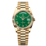 Rolex Day-Date ¡°President¡± 40mm Yellow Gold Green Roman ¡°Money¡± Dial ¨C 228238