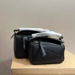 Puzzle bag in soft grained calfskin