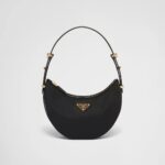 Arque Re-Nylon and brushed leather shoulder bag