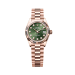 Rolex Lady-Datejust 31mm 279175 Green Diamond-Set Dial President Everose Gold