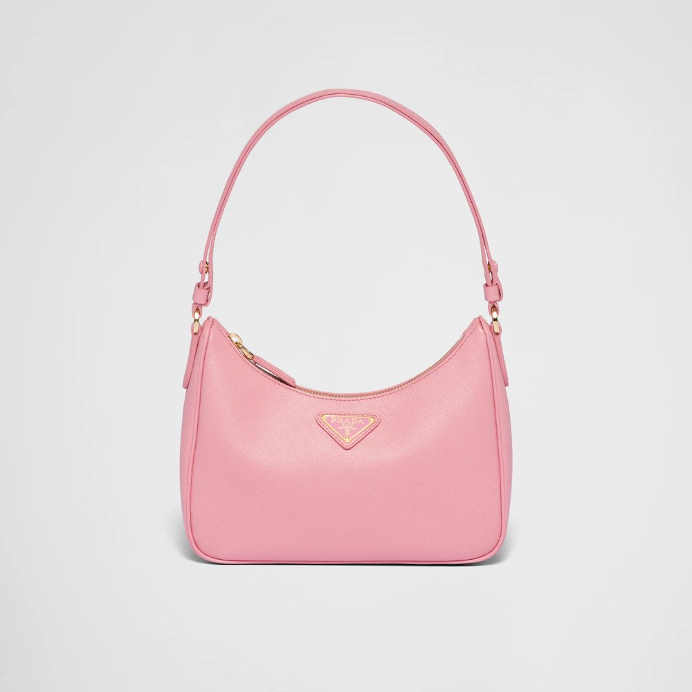 74a9b90294494e0893dcd8163c990a28 Re-Edition Saffiano leather mini bag - Image 1