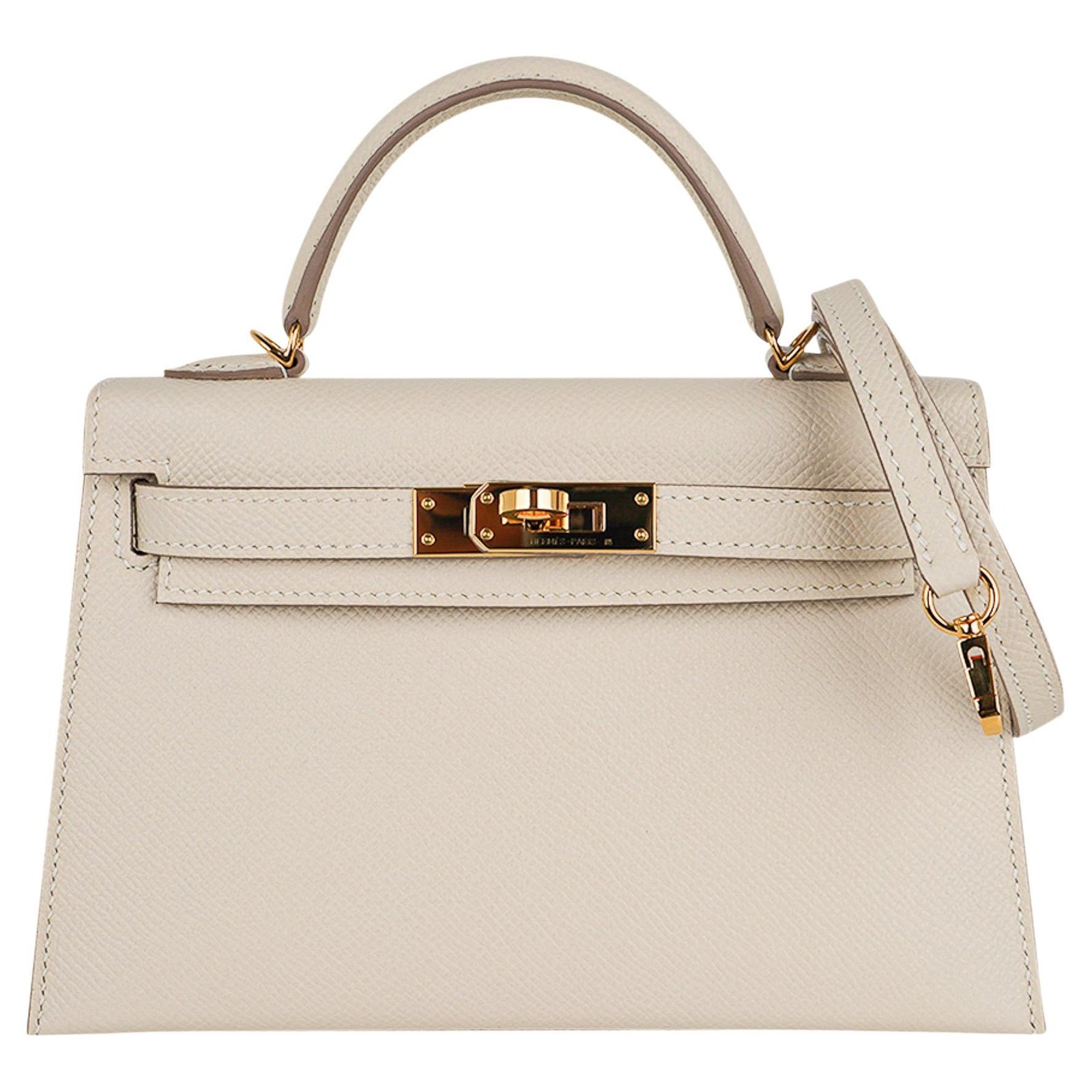 76d8fbc0175b004067f55ab9482c7187 Kelly 28 Sellier Bag Craie Epsom Leather Gold Hardware - Image 1