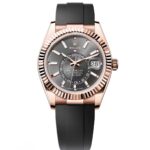 Rolex Sky-Dweller 42mm Rose Gold Slate Dial Oysterflex ¨C 336235
