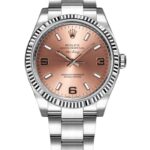 Rolex Oyster Perpetual Air-King 114234 Pink Dial 34mm Unisex Watch