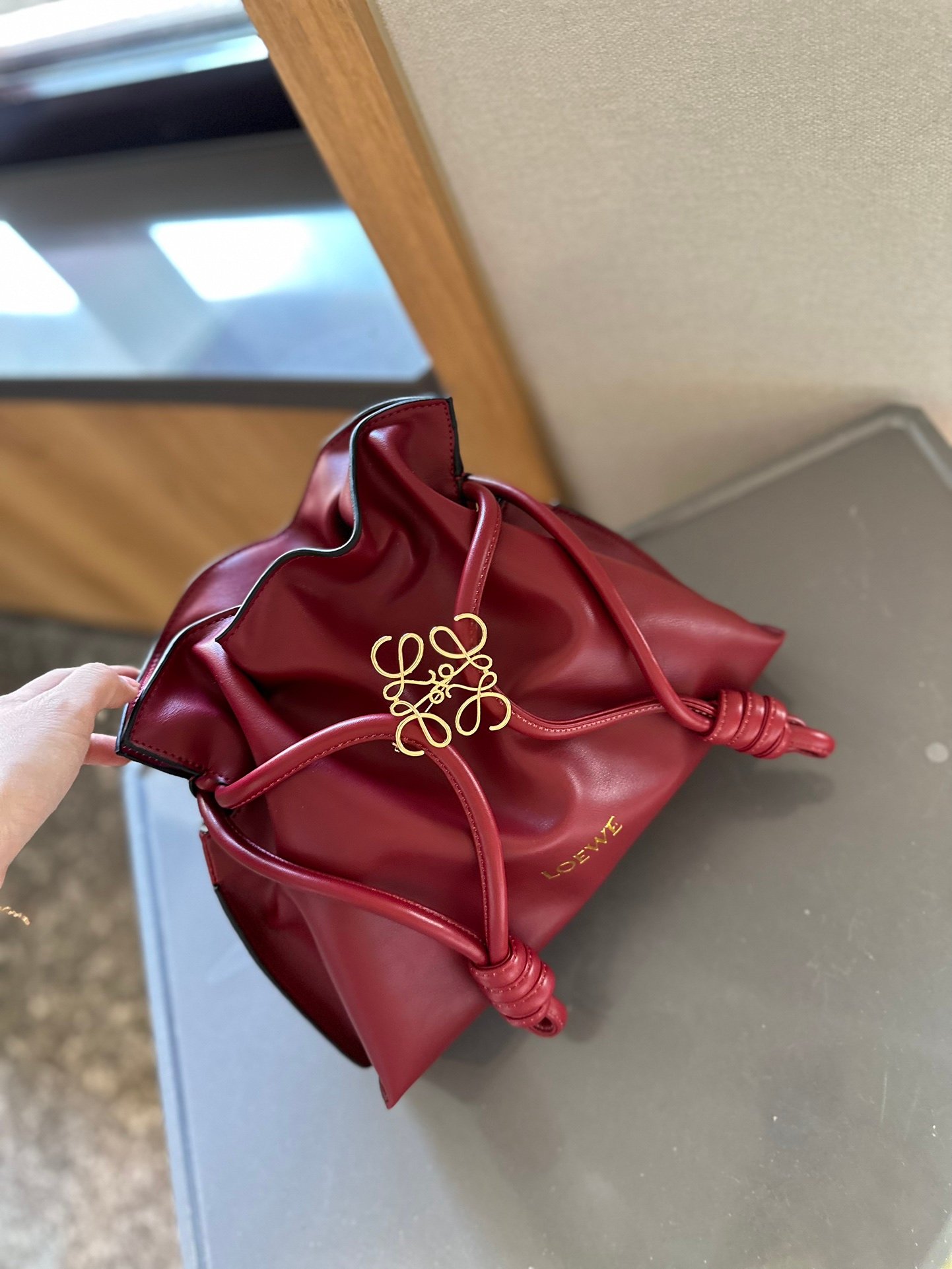 88f9118860c2d6c417b4b24b63a28239-1 Flamenco clutch in nappa calfskin - Image 1
