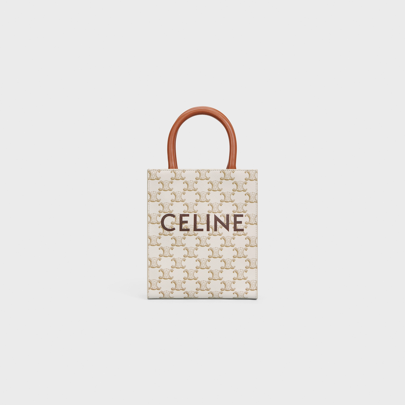 8dc8f8211c7760294a933a2efe98d269-1 MINI VERTICAL CABAS IN TRIOMPHE CANVAS AND CALFSKIN WITH PRINT - Image 1
