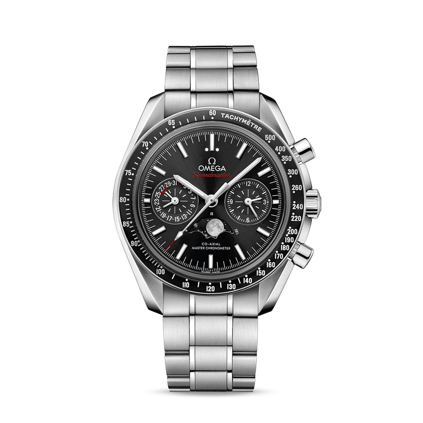 9e385ae4bf6b45a12206131521761ab8 Speedmaster MOONPHASE CO?AXIAL MASTER CHRONOMETER MOONPHASE CHRONOGRAPH Ref# 304.30.44.52.01.001 - Image 1