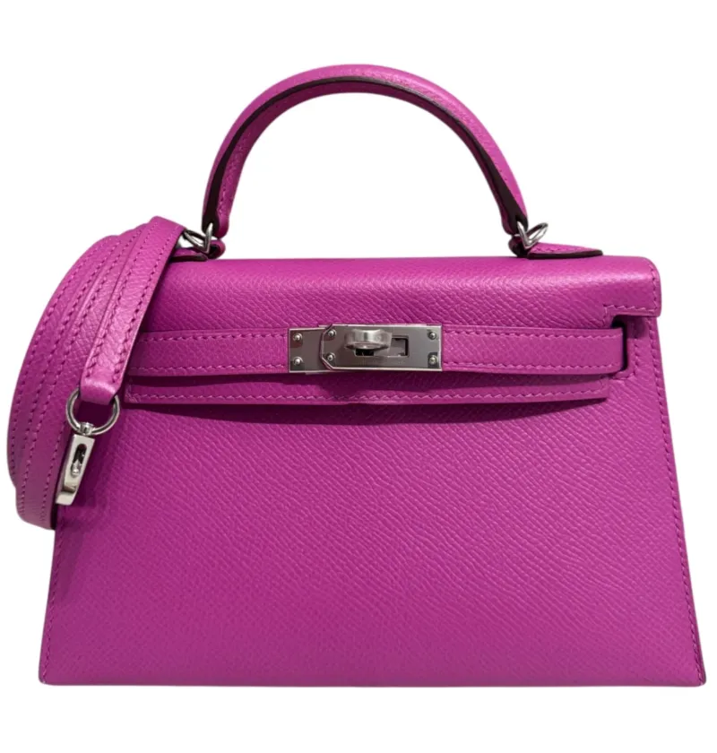 FK-20250906170304-001 Herm¨¨s Magnolia Epsom Mini Kelly 20 II Palladium Hardware - Image 1