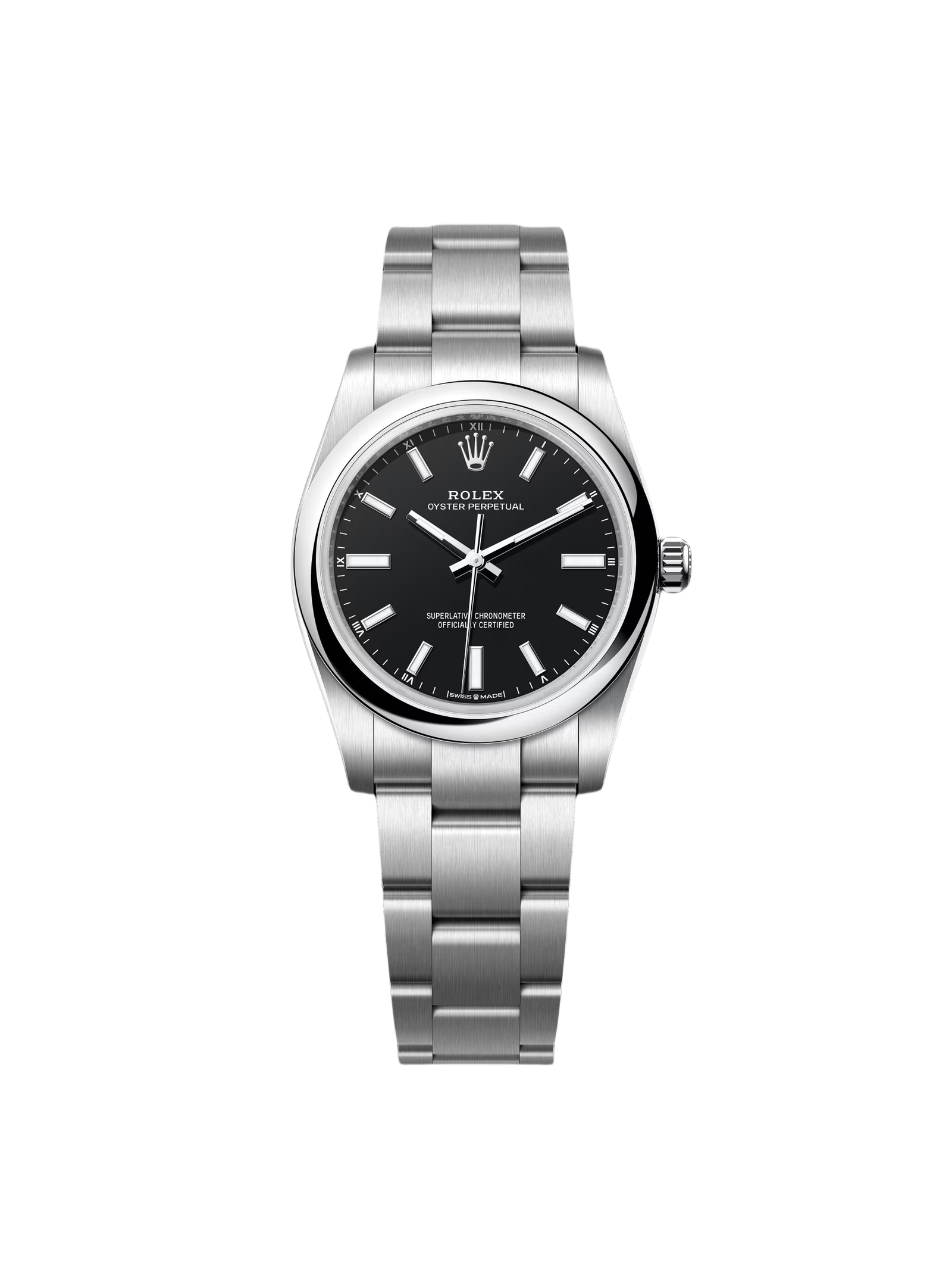 a6d128e22eaa6e06b9c8d8c7a4340fc3671b4c273677d5896ae7aaf83fd850cb Rolex Oyster Perpetual 34mm 124200 Black Dial Oyster Stainless Steel Bracelet Watch - Image 1