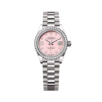 Rolex Lady-Datejust 31mm 279139RBR Pink Opal Diamond Dial and Diamond Bezel White Gold Bracelet