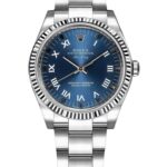 Rolex Oyster Perpetual Air-King 114234 Blue Dial 34mm Unisex Watch