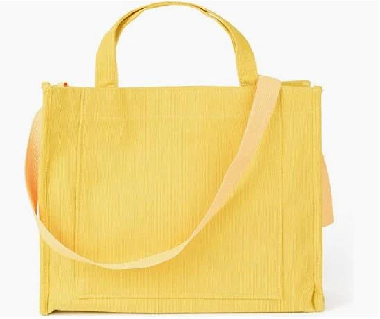 baa456822a02a48c94268e93a67541fac08b6b80 Vintage Casual Corduroy Bags Crossbody Bag Purse for Women Travel Shoulder Bags Handbags Eco Bag - Image 1