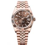 Rolex Sky-Dweller 42mm 336935-0002/0006 Rose Gold Chocolate Dial Jubilee