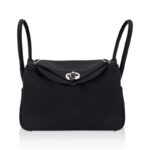 Lindy 26 Bag Black Clemence Leather with Palladium Hardware
