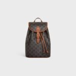 MEDIUM BACKPACK FOLCO in Triomphe Canvas and calfskin