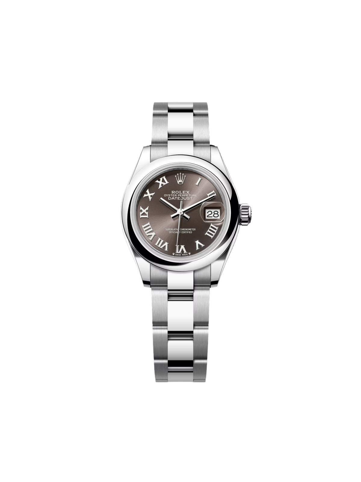 d045712ffa2e3be92a7adc1ca2130bd4142a5c97444adb26df018f8e639ef6c3 Rolex Lady-Datejust 31mm m279160 Oyster Perpetual Dark Grey Dial Oyster Bracelet - Image 1