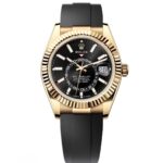 Rolex Sky-Dweller 42mm Yellow Gold Black Dial Oysterflex ¨C 336238