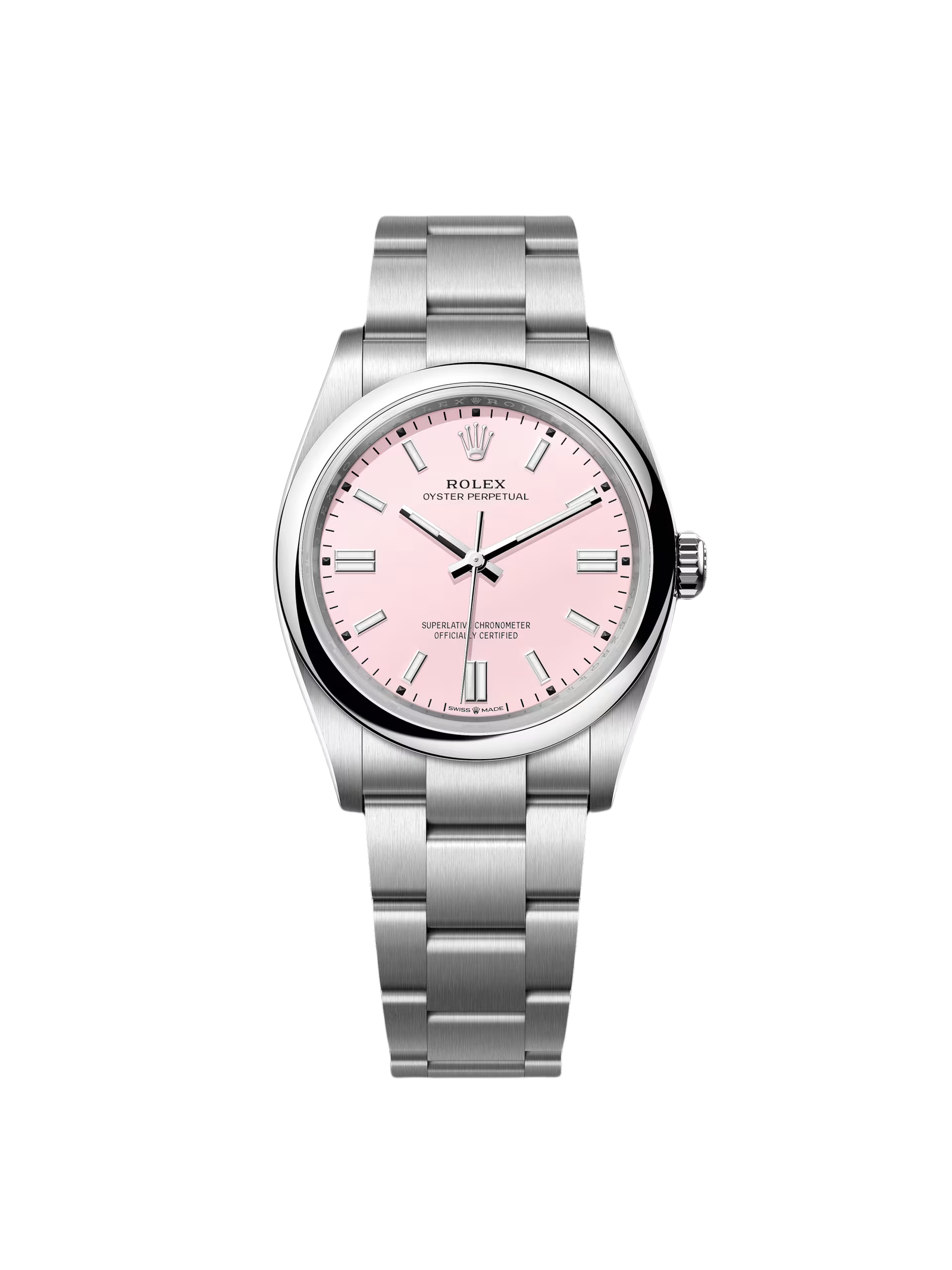 e370e7a4f4fb220a55fbd11ea943e3a7f9ca33363fb978b7d913b5beea8e3580 Rolex Oyster Perpetual 36mm 126000-0008 Candy Pink Dial Oyster Stainless Steel - Image 1
