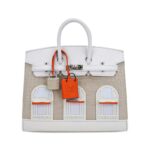 Limited Edition Birkin 20/25 Faubourg Sellier Bag Neige (Snow) White Matte Alligator