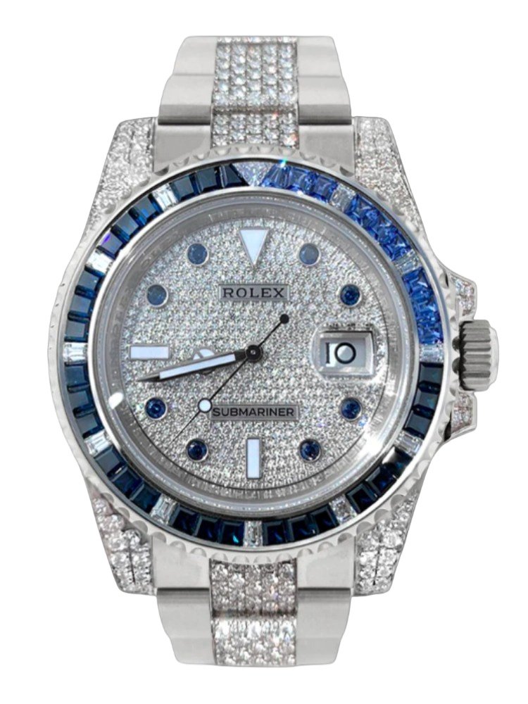 f2622a394c1ee1b65a323ca326fd63b5c21db2ee258e93d666f2a5c9755cc7a8 Rolex Submariner Date 116610LN Stainless Steel Diamond Bezel 40MM Mens Watch - Image 1