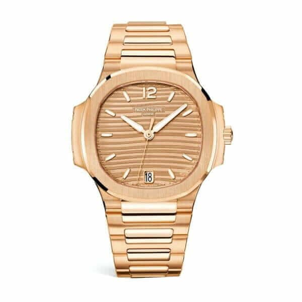 f8cc7e203417269b20e8e837efcc4831ce1f3462d6a8f4bfbb649e1aee4a8462 Patek Philippe Nautilus Ladies Rose Replica - Image 1
